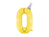 34” Matte #0 Party Hat Foil Balloon