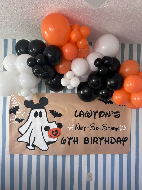 6ft Balloon Garland & Custom Banner Bundle