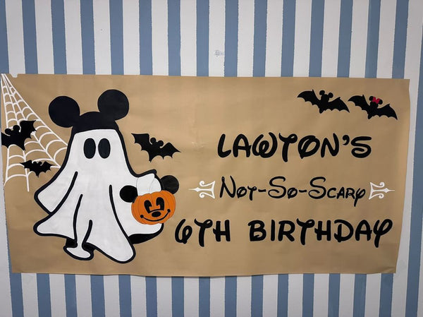 Custom painted banner