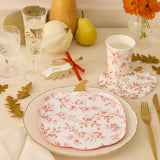 Toile Pumpkin Plates (x8)