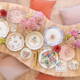 Basketweave Floral Napkins