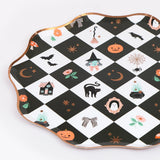 Patchwork Halloween Large Paper Plates (x8)