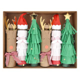 Santa, Reindeer, and Tree Crackers (x6)