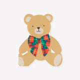 Plaid Teddy Napkins (x 16)