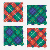 Plaid Mix Small Napkins (x 16)