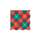 Plaid Mix Small Napkins (x 16)