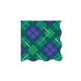 Plaid Mix Small Napkins (x 16)