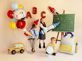 33’’ Yellow School Backpack Foil Balloon