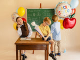 20’’ Back to School Scalloped Cream and Blue Foil Balloon