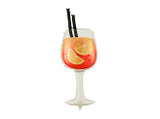 39’’ Orange Drink Foil Balloon
