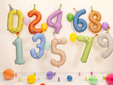 34’’ Matte #9 Party Hat Foil Balloon