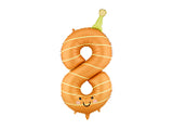 34” Matte #8 Party Hat Foil Balloon