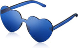 July 4 Fourth of July Sunglasses: Heart Blue