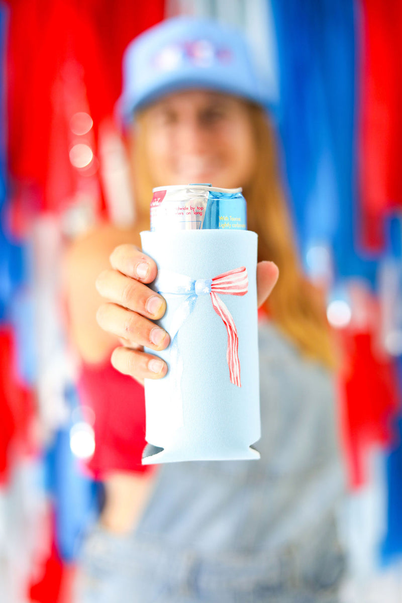 Fourth of July Bow Koozies