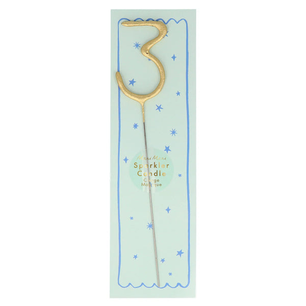 Big Golden Sparkler Wand Number - 3