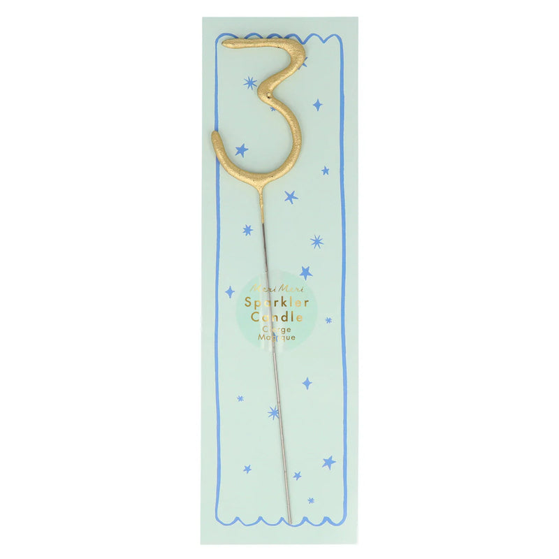 Big Golden Sparkler Wand Number - 3