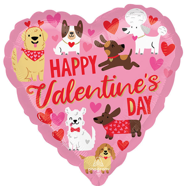 18" Doggone Cute Valentine Foil Balloon