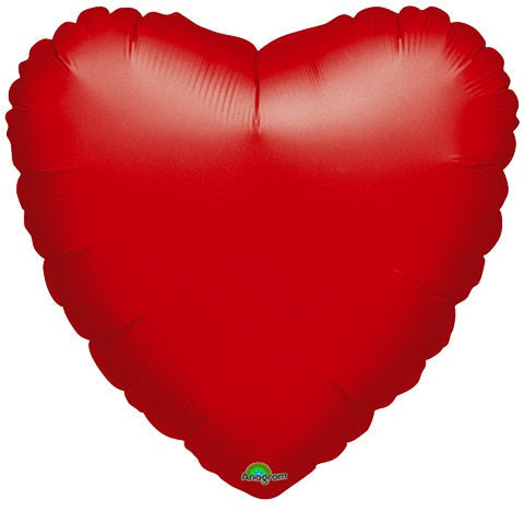 18" Anagram Brand Red Heart Balloon