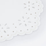 Broderie Anglaise Lace White Large Napkins (x 16)