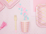 Light Pink Wooden Cutlery