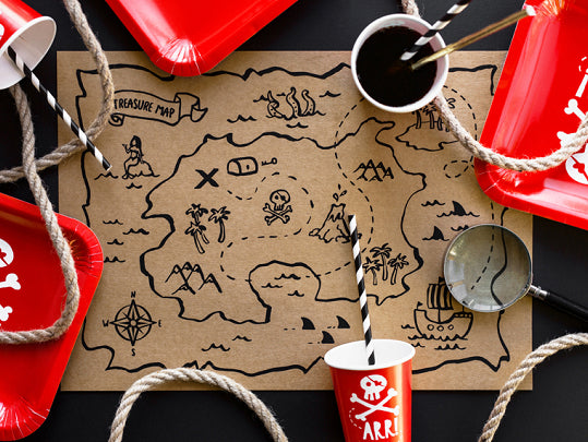 Pirate Party Paper Placemats (x6)