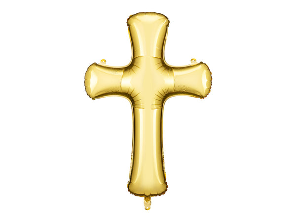 36” Gold Foil Cross Balloon
