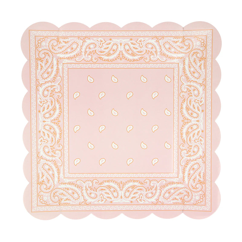 Western Bandana Square Plates (x8)