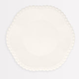 Cream Dot Edged Flower Compostable Dinner Plates (x 8)