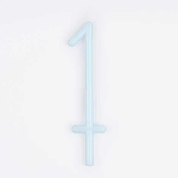 Slim Number Candle - 1