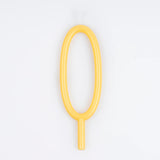 Slim Number Candle - 0