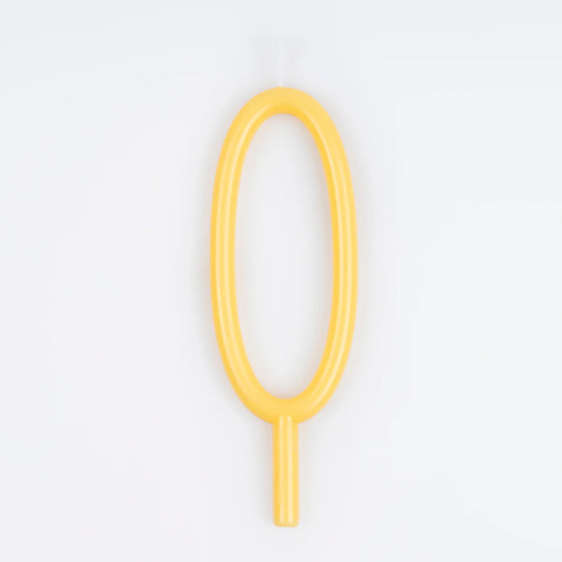 Slim Number Candle - 0