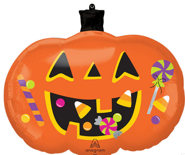 24" SuperShape Trick or Treat Pumpkin Foil Balloon