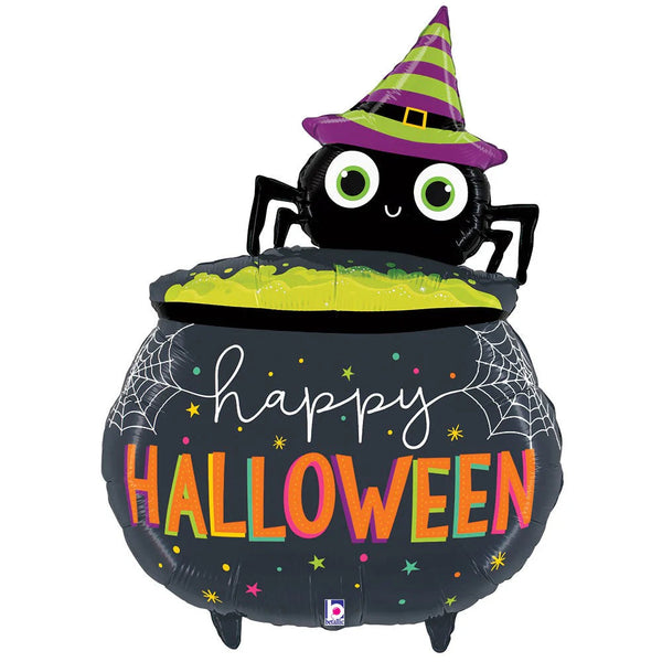 Betallic Halloween Spider Cauldron 34inch Foil Balloon