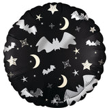 18 inch Standard Halloween Satin Bat Attack Balloon