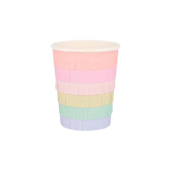 Rainbow Fringe Sun Cups (x8)