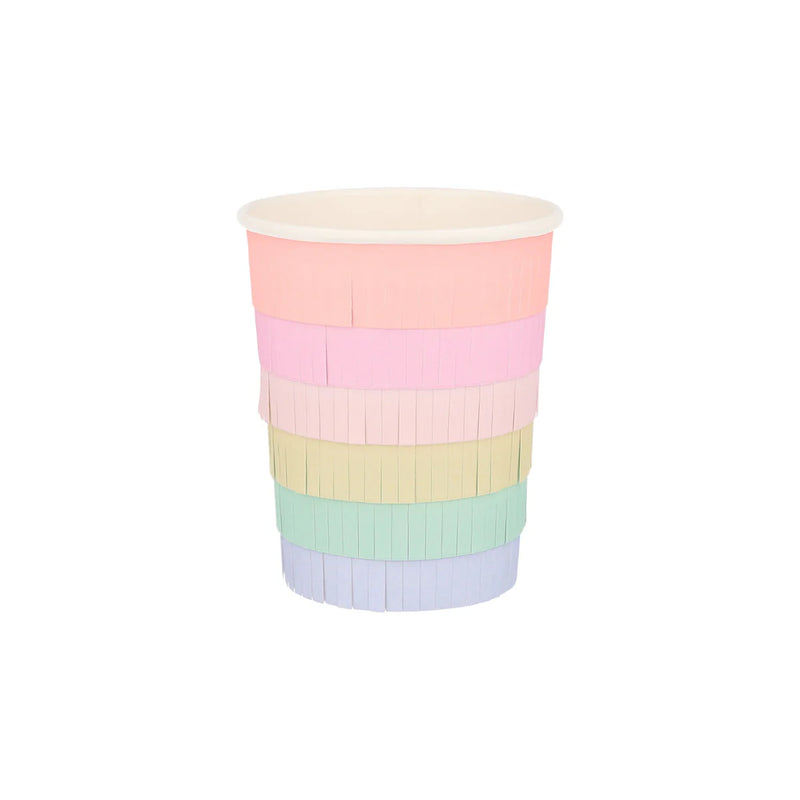 Rainbow Fringe Sun Cups (x8)