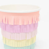 Rainbow Fringe Sun Cups (x8)