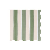Fall Stripe Large Napkins (x16)