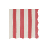 Fall Stripe Large Napkins (x16)