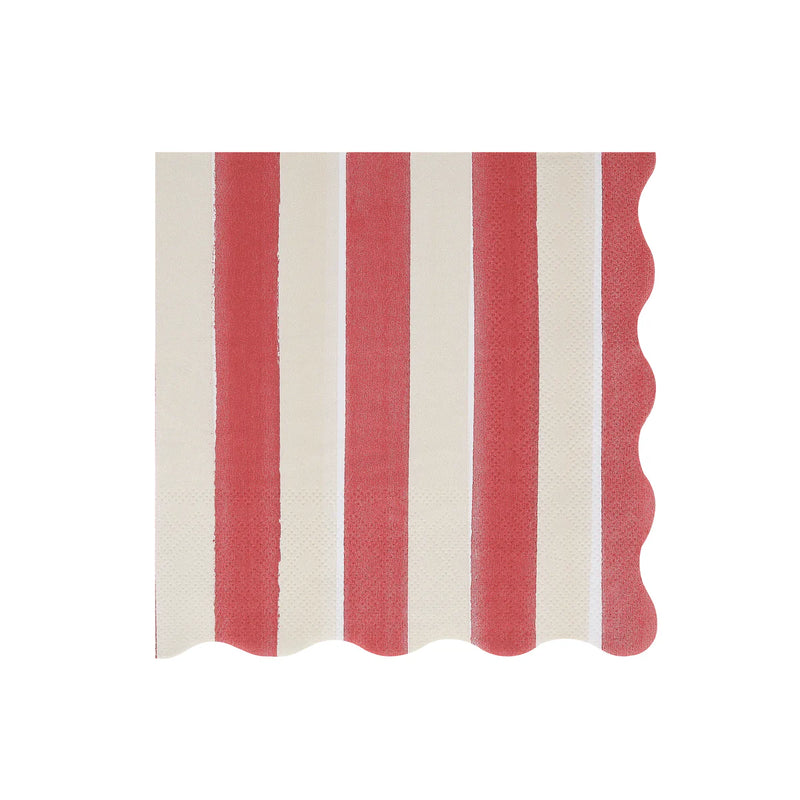 Fall Stripe Large Napkins (x16)