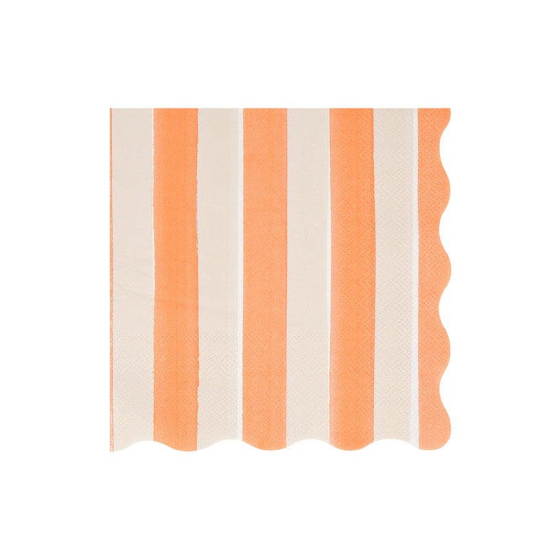 Fall Stripe Large Napkins (x16)