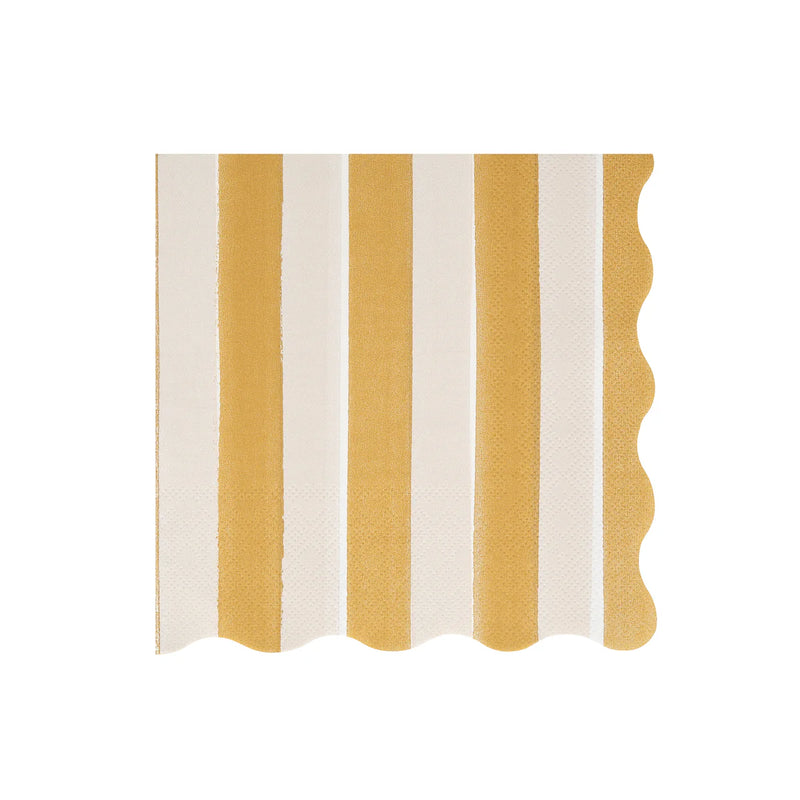 Fall Stripe Large Napkins (x16)