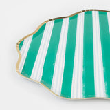 Festive Stripe Dinner Plates (x8)