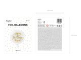 18” FOIL BALLOON HAPPY BIRTHDAY TO YOU, WHITE