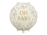 18” Foil Balloon Disc Oh Baby