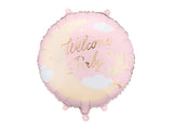 18” Light Pink “Welcome Baby” Foil Balloon
