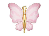 40” Pink Butterfly Foil Balloon