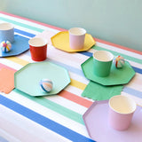 Multi Striped Paper Tablecloth