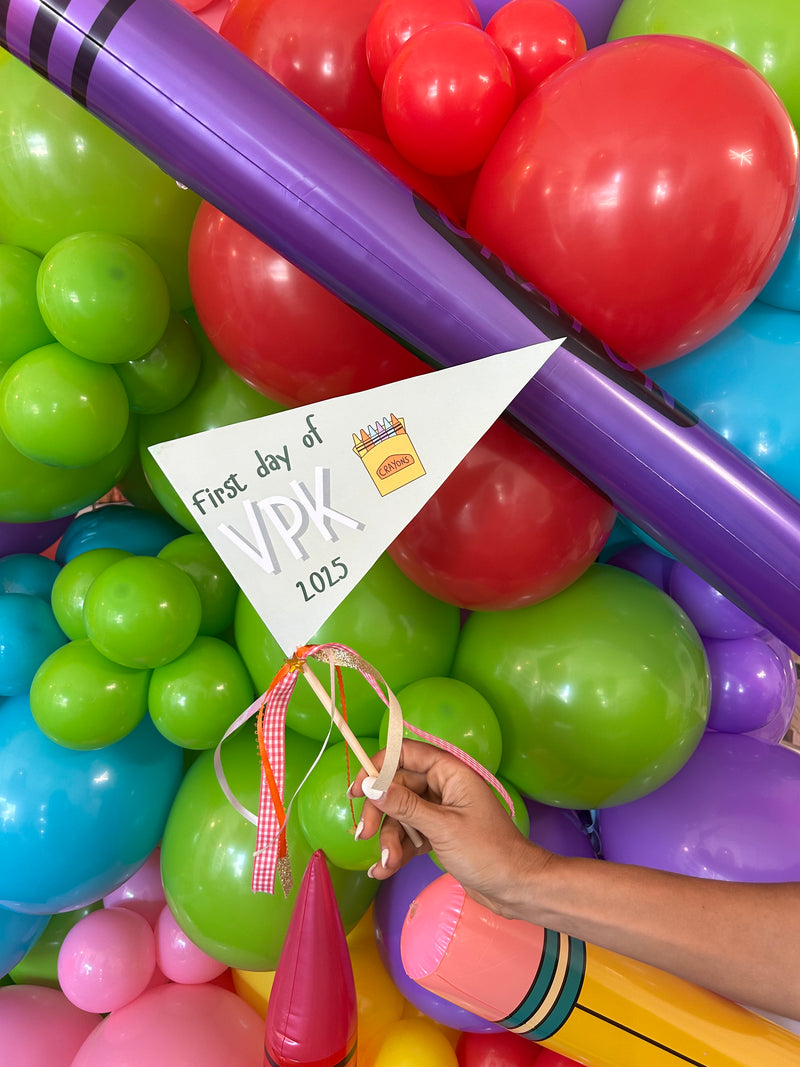 First Day Of School Pennant