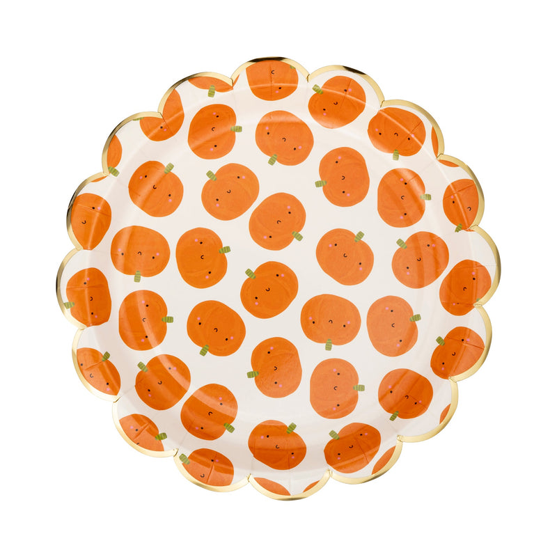 Scatter Pumpkin Scallop Plate